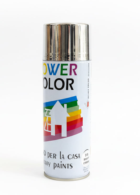 POWER COLOR Spray Paint Bright Chrome / بخاخ طلاء POWER COLOR كروم لامع