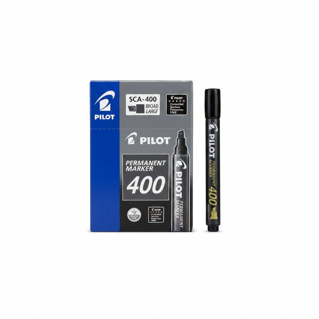 Pilot SCA-400 Permanent Marker 400 x12 Black / بايلوت SCA-400 ماركر دائم 400 × 12 أسود