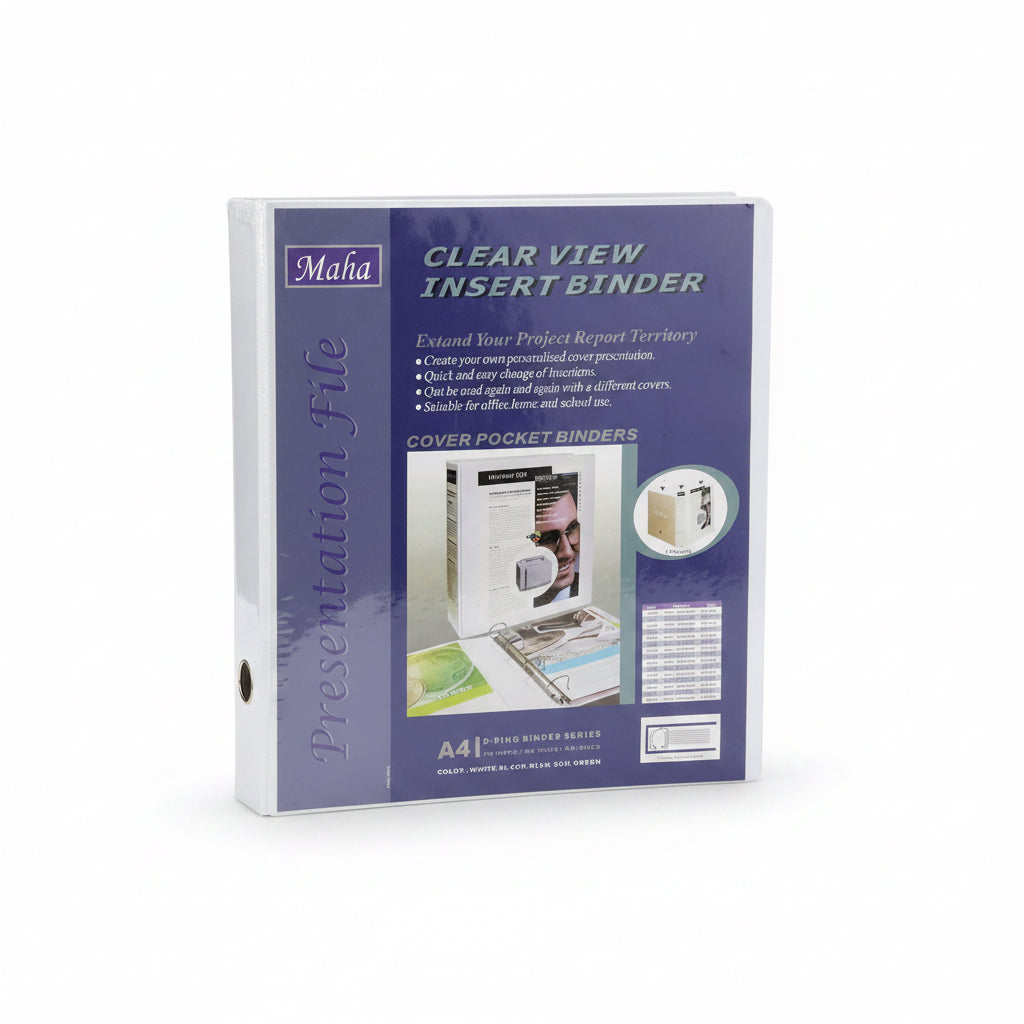 Maha Presentation File A4, 3D-RING 40mm Capacity