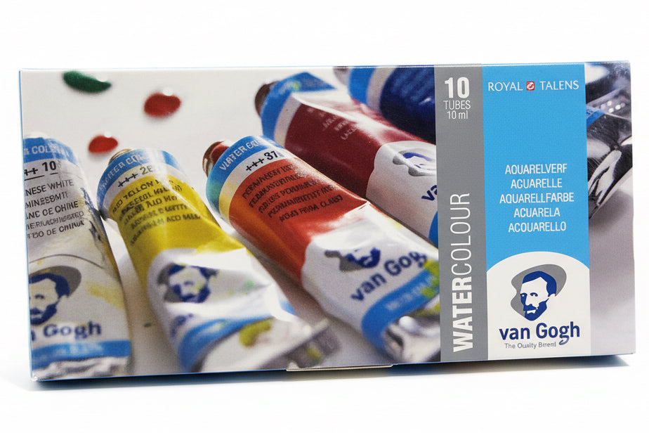 Oil Colour Set 10 Tubes x 10 ml, AQUARELLE / ألوان زيتية 10 أنابيب × 10 مل، AQUARELLE
