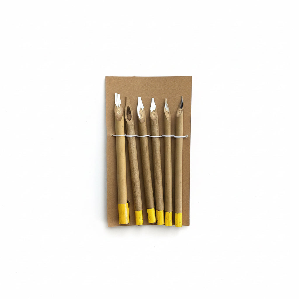 Bamboo Reed Pens 6 Pcs / أقلام قصب بامبو 6 قطع