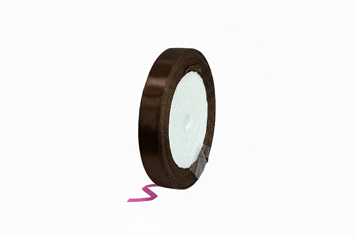 Ribbon 1.2cm Brown / شريط