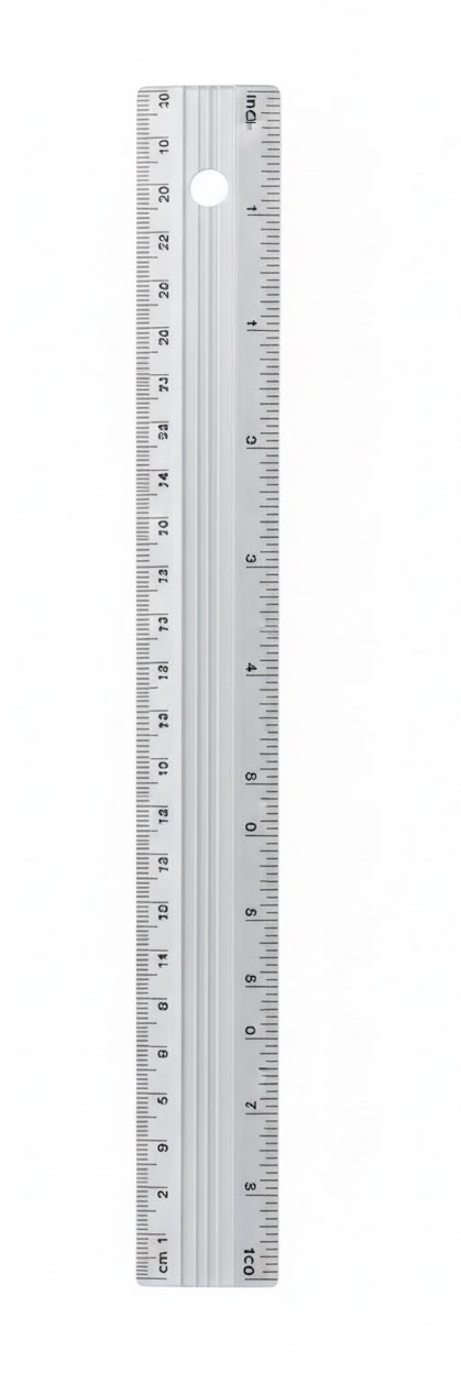 Aluminium Ruler 30 cm / مسطرة ألمنيوم ٣٠ سم