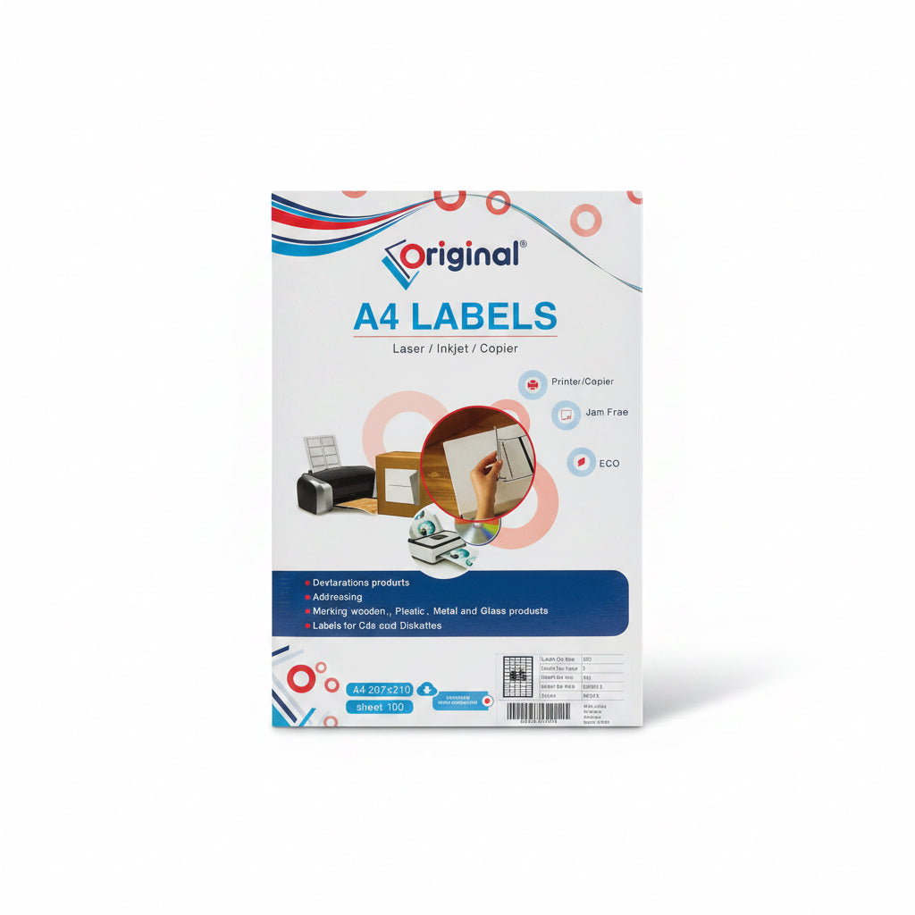 Original A4 Labels 38x21.2 (65 Labels) / ملصقات A4 أصلية 38x21.2