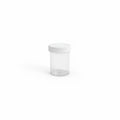 Clear plastic Square jar / وعاء بلاستيكي مربع شفاف