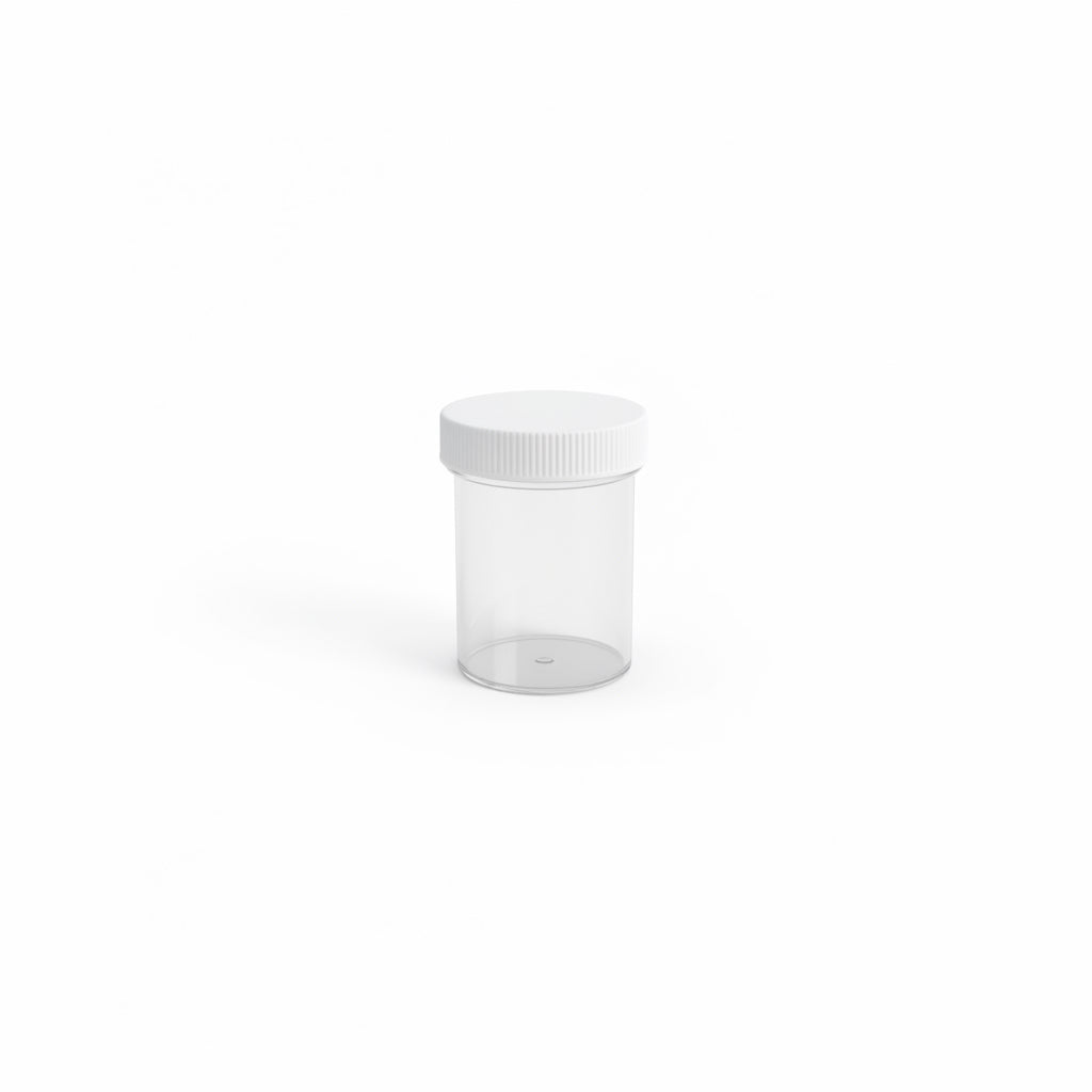 Clear plastic Square jar / وعاء بلاستيكي مربع شفاف