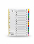 Bright colour index Board TDM 1-12 / فواصل فهرسة ملونة زاهية TDM من 1 إلى 12
