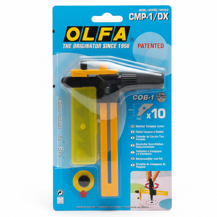 OLFA CMP-1/DX Ratchet compass cutter x10 / قطّاعة دوائر ذات ترس أولفا CMP-1/DX ×10