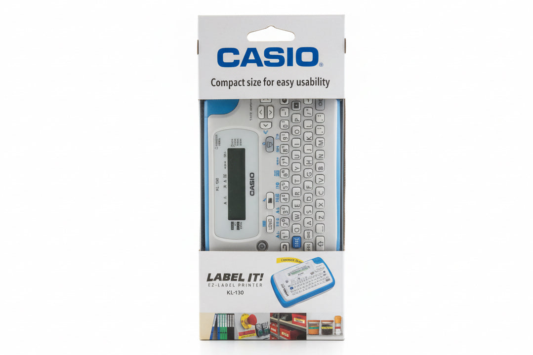 CASIO KL-130 Compact Size for easy usability / كاسيو KL-130 حجم مدمج لسهولة الاستخدام