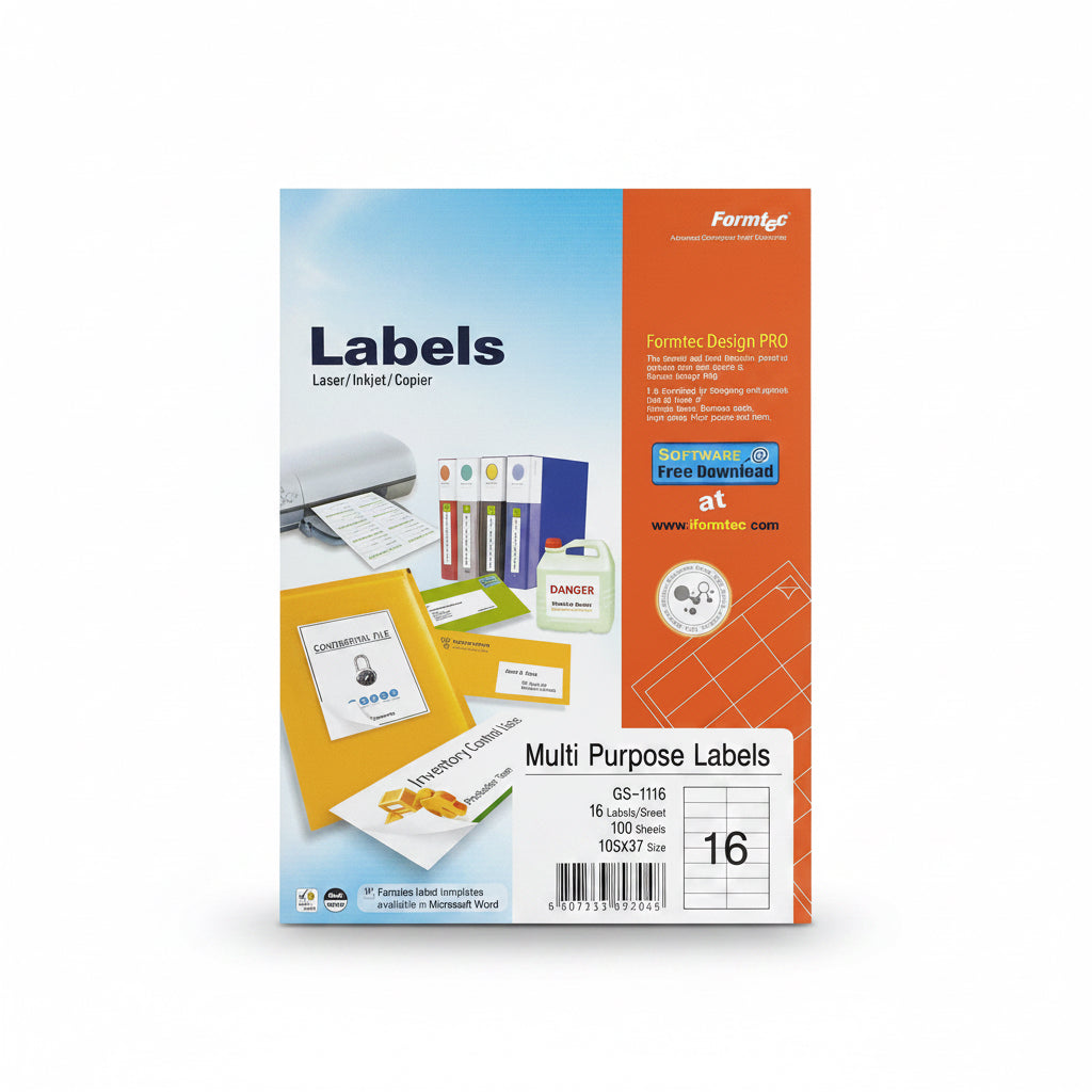 Smart Inkjet laser copier labels GS-1116 / ملصقات سمارت للطابعات النافثة للحبر والليزر وآلات النسخ – GS-1116