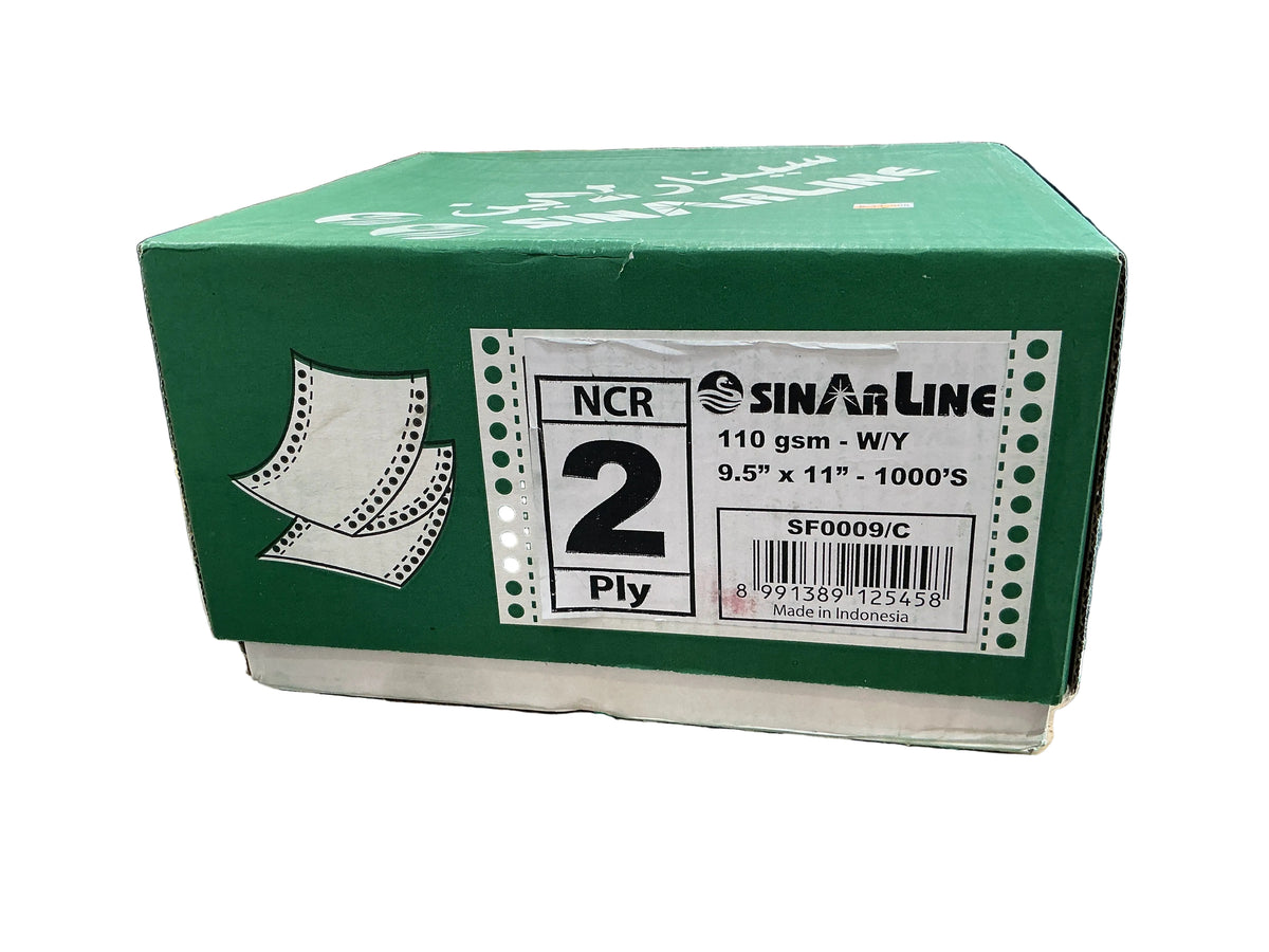 SINARLINE Computer Paper 2Ply 110 GSM W/P / ورق كمبيوتر SINARLINE 110 جم أبيض