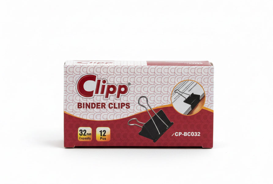 Clipp Binder Clips 32mm / مشابك ورق كليب