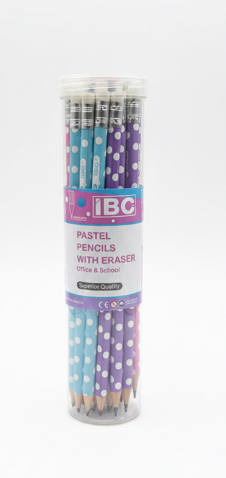 IBC Pastel HB 24 Pencil with eraser / IBC باستيل HB ‏رصاص24 قلم مع ممحاة