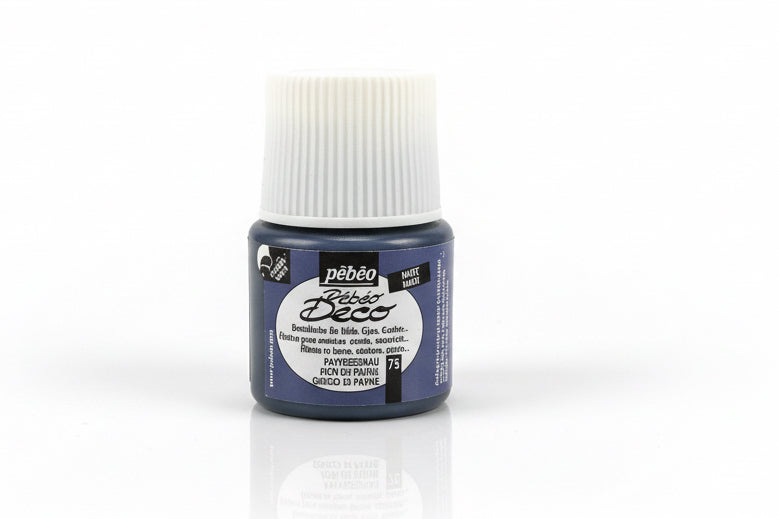 pebeo deco peinture 75 paynes grey / بيبو ديكو طلاء رمادي باين 75