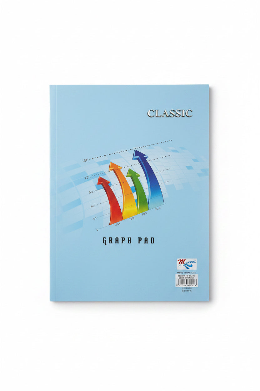Classic Graph Pad 50sheets 80 gsm / دفتر رسوم بيانية كلاسيك 80 جم