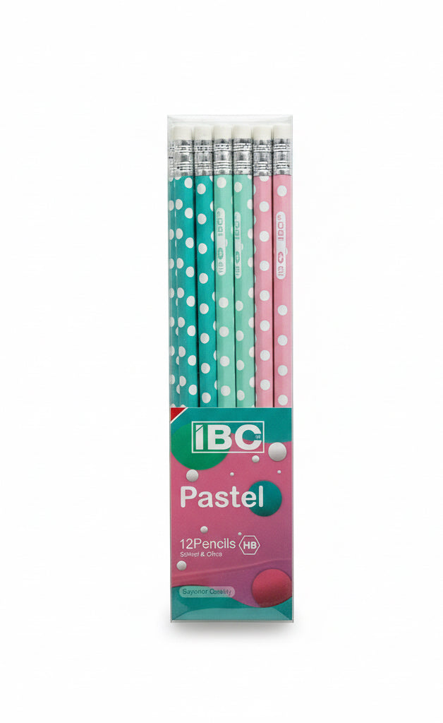 IBC Pastel 12 Pencils HB / أقلام ألوان باستيل IBC 12 قطعة HB