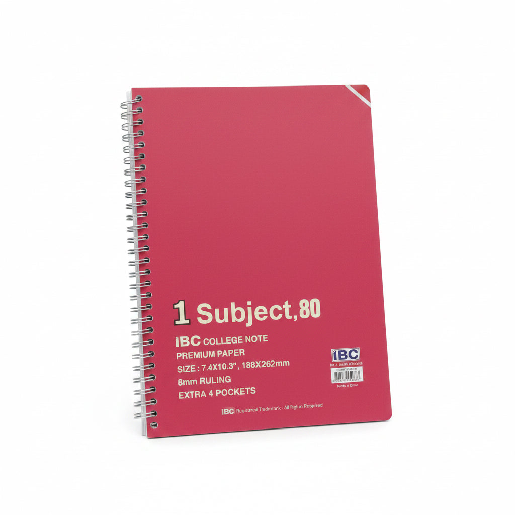 IBC 1 Subject 80 NoteBook / دفتر IBC مادة واحدة 80 ورقة