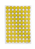 Smiley face sticker sheet / ورقة ملصقات الوجوه المبتسمة
