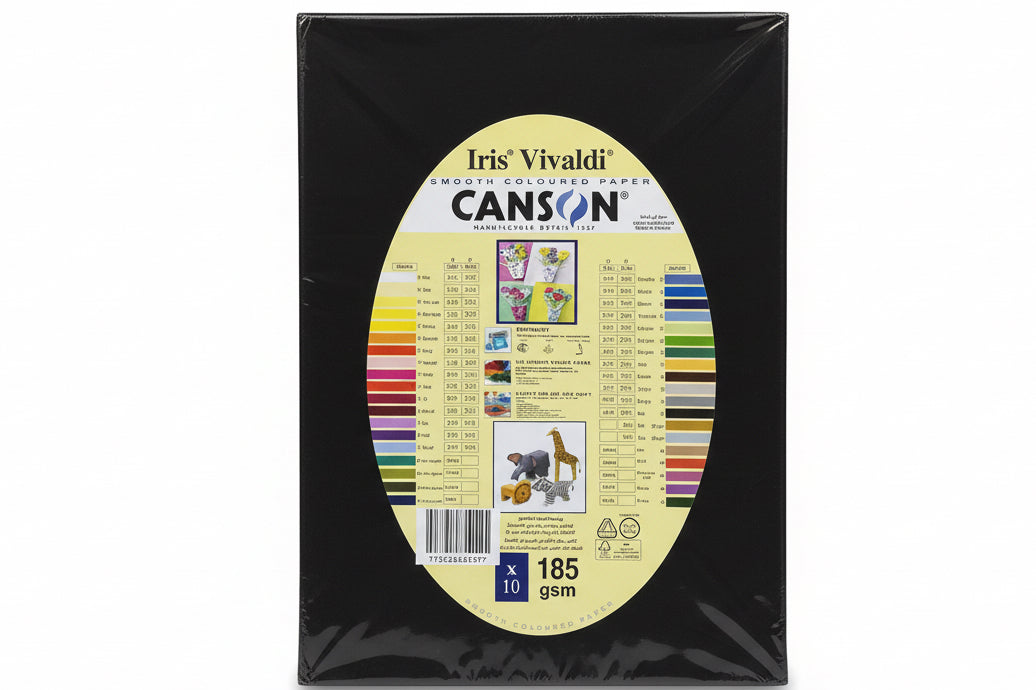 Iris Vivaldi Canson paper A4 185 gsm x10 / ورق كانسون Iris Vivaldi ‏185 A4 جم/م² ×10