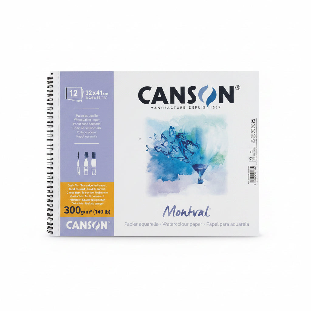 Canson Montval 300 gm² 12 sheets – 32×41 cm / كانسون مونتفال 300 جم/م² – 32×41 سم