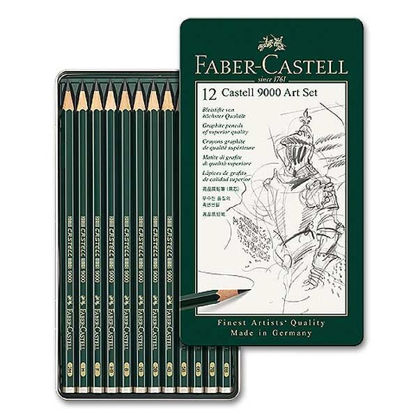 Faber castell 12 9000 Art set / 9000 طقم فنون فابر كاستل 12 قلم