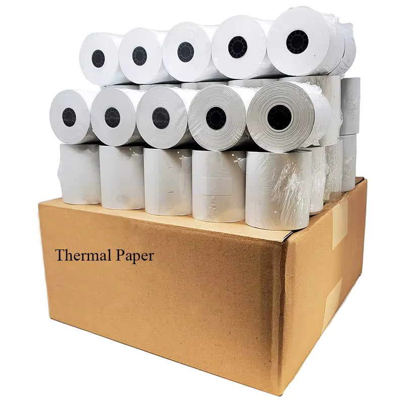 Yakut Cash Roll RL870 – 70 × 80 mm Thermal Paper (50 Pcs) / لفائف كاشير Yakut حرارية 70×80، عدد 50