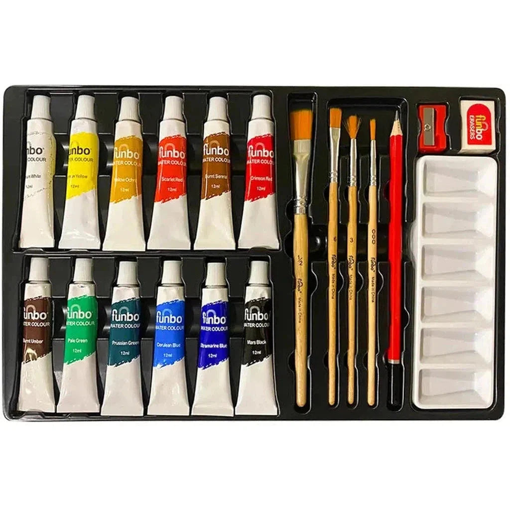 funbo watercolour Painting set 20 pcs / مجموعة ألوان مائية من Funbo – 20 قطعة
