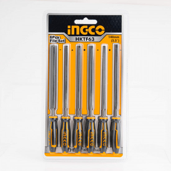 Ingco 6 Pcs Files set / مجموعة INGCO من 6 مبارد
