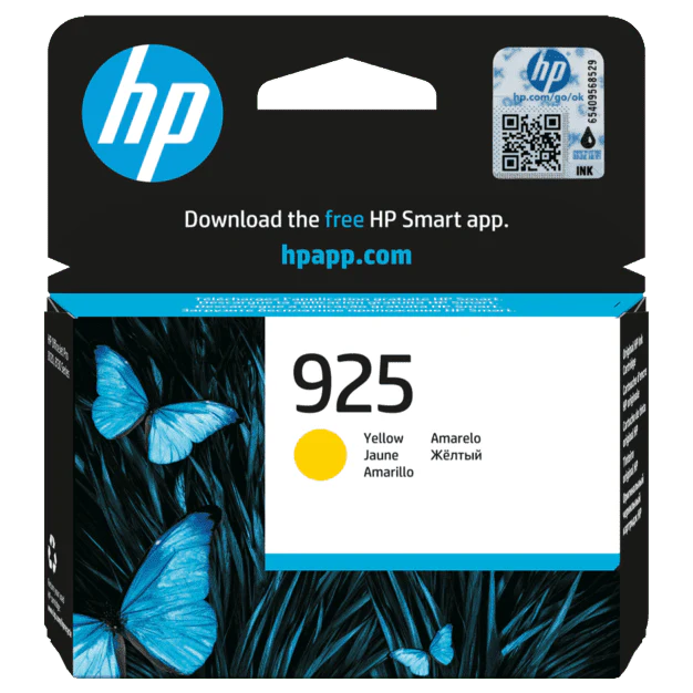 hp 925 Yellow Original HP Ink Cartridge / خرطوشة حبر أصلية من إتش بي 925، اصفر