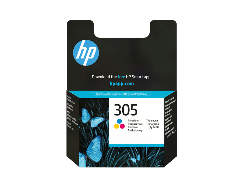 Original HP Ink Cartridge 305 Tri-color 100* pages / خرطوشة حبر أصلية HP 305 ثلاثية الألوان 100* صفحة
