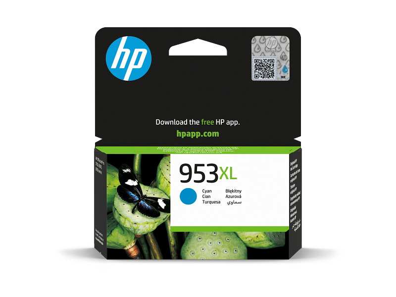 Original HP Ink Cartridge 953XL Cyan 1450* pages / خرطوشة حبر أصلية HP 953XL سماوي 1450* صفحة