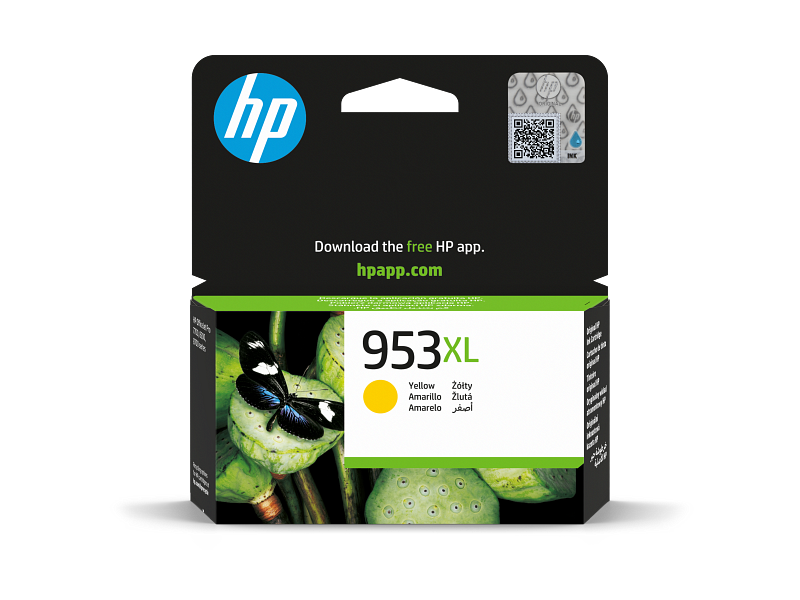 Original HP Ink Cartridge 953XL Yellow 1450* pages / خرطوشة حبر أصلية HP 953XL أصفر 1450* صفحة
