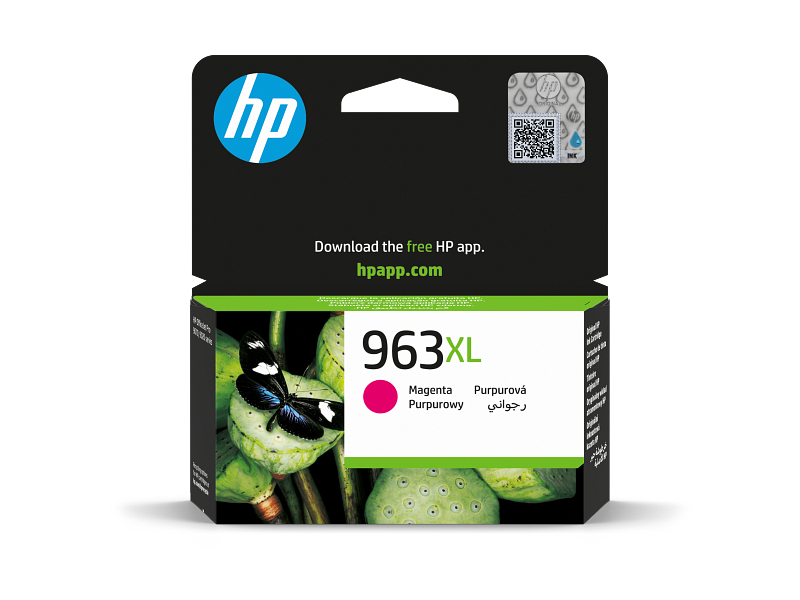 Original HP Ink Cartridge 963XL Magenta 1600* pages / خرطوشة حبر أصلية HP 963XL أرجواني 1600* صفحة
