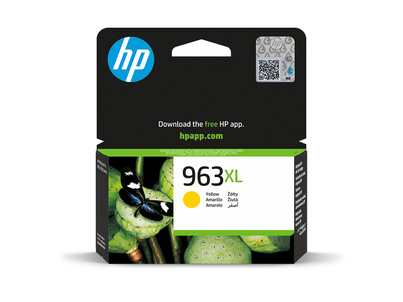 Original HP Ink Cartridge 963XL Yellow 1600* pages / خرطوشة حبر أصلية HP 963XL أصفر 1600* صفحة