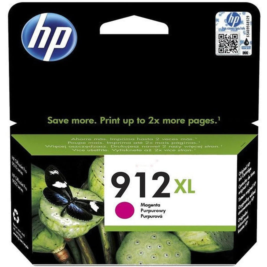 Original HP Ink Cartridge 912XL Magenta 825* pages / خرطوشة حبر أصلية HP 912XL أرجواني 825* صفحة