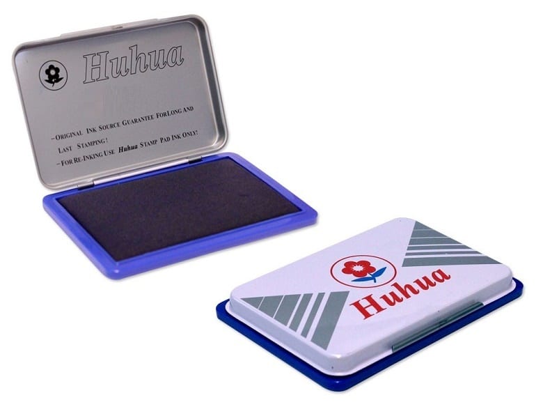 Huhua No. 2 Stamp Pad Ink Blue / هوهوا رقم ٢ وسادة ختم حبر أزرق