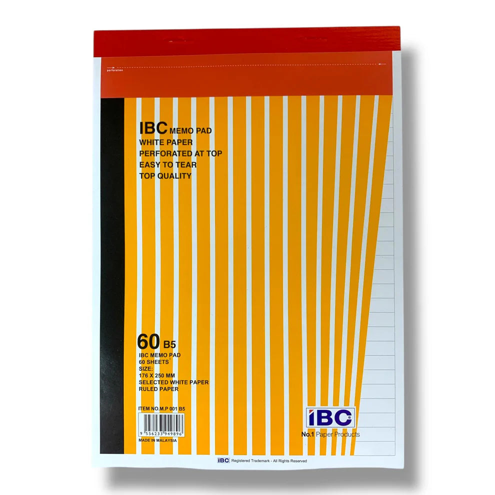 IBC Memo Pad B5 60 Sheets / مذكرة IBC ‏B5