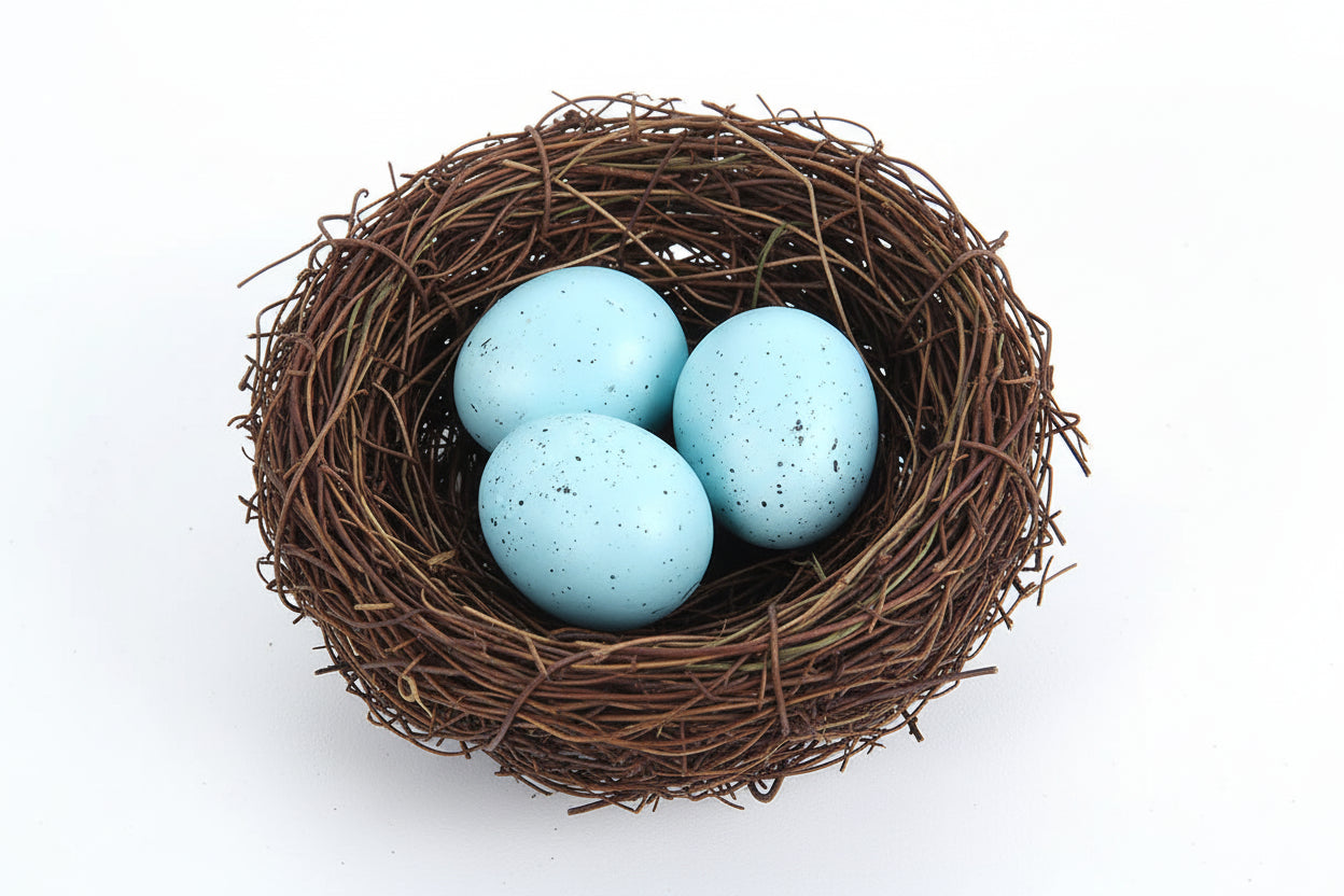 Bird Nest with Artificial Eggs / عش طيور مع بيض صناعي
