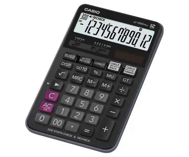 CASIO Electronic Calculator JJ-120D Plus / آلة حاسبة إلكترونية كاسيو JJ-120D بلس