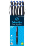 Schneider One sign Rollerball Pen 1mm Blue 10 pcs