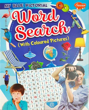 My Blue Pictorial word search with Coloured Pictures / بحثي المصوّر الأزرق عن الكلمات مع صور ملوّنة