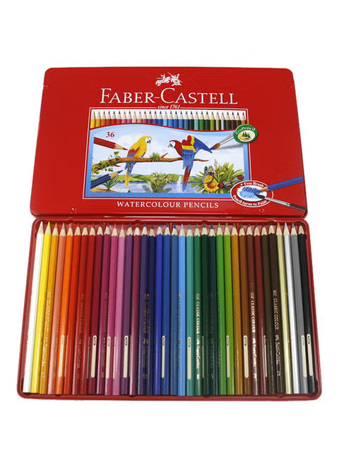 Faber Castell 36 Watercolour Pencils / فابر كاستل 36 قلم تلوين مائي
