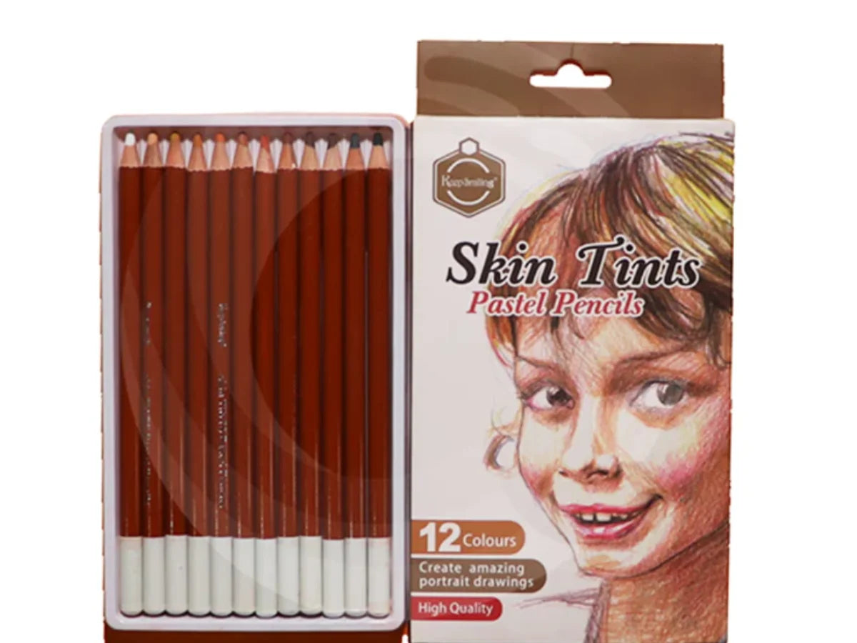 Skin tints Pastel Pencils / قلام باستيل ألوان البشرة