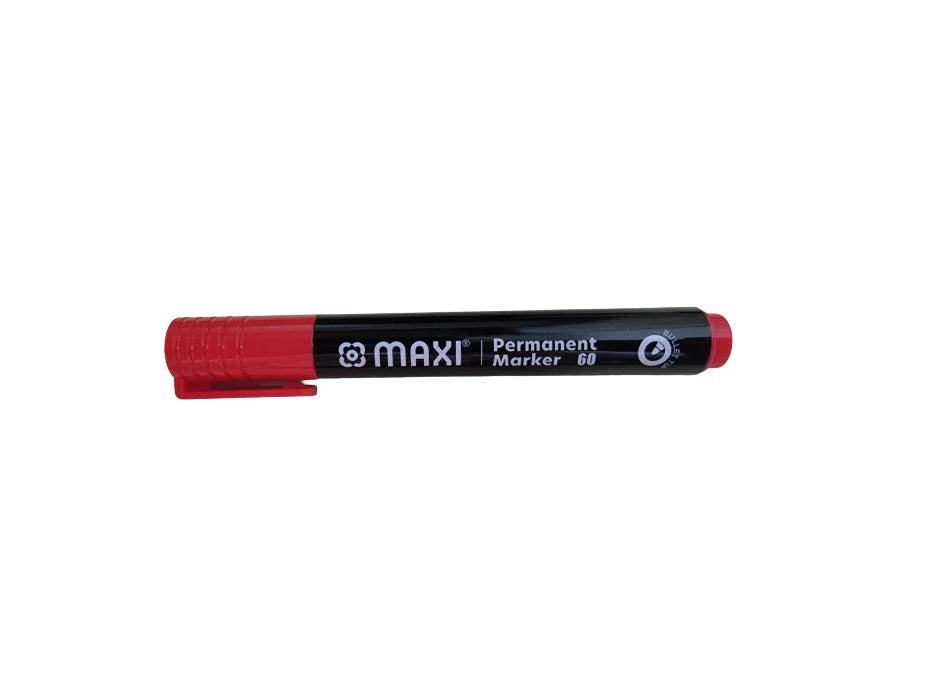 Maxi Permanent marker 80 Red / ماكسي قلم تحديد دائم 80 باللون الأحمر