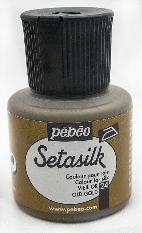 Pebeo Setasilk Silk Paint Old Gold / بيبو سيتاسيلك لون حرير ذهب معتّق