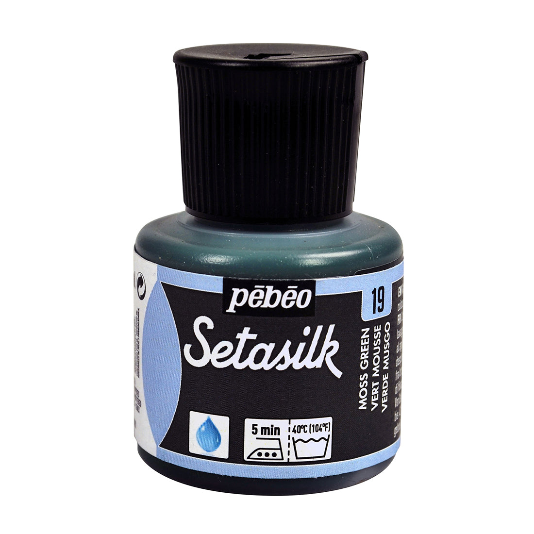 Pebeo Setasilk Silk Paint Moss Green / بيبو سيتاسيلك لون حرير أخضر طحلب
