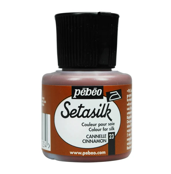 Pebeo Setasilk Silk Paint Cinnamon / بيبو سيتاسيلك لون حرير قِرفة (سينامُن)