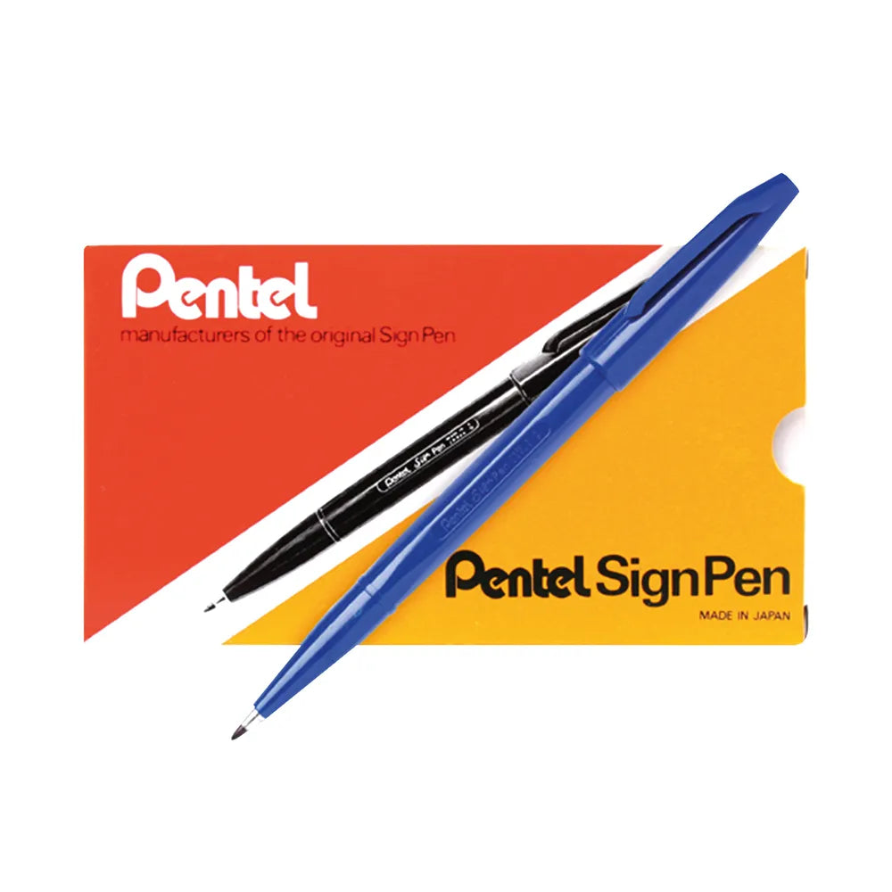 Pentel SignPen x12 Blue / بنتل ساين بن أزرق 12 قطعة