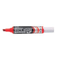 Pentel MAXIFLO Whiteboard Marker Chisel Point Red / بنتل ماكسيفلو، ماركر سبورة بيضاء، رأس مائل (مشطوف)، أحمر