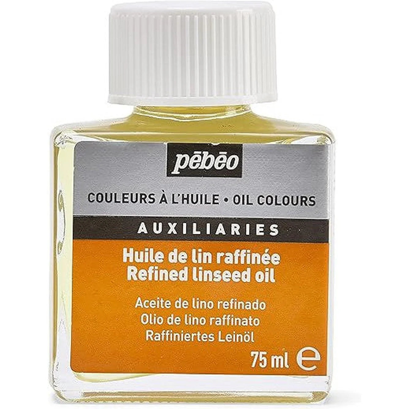 Pebeo Refined Linseed Oil 75 ml / بيبو زيت بذر كتان مُنقّى 75 مل